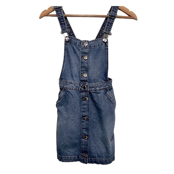 H&M Divided Denim Overall Dress Size 2 - Picture 1 of 9